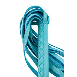 Голубая кожаная плеть - 50 см.