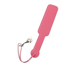 Розовый кожаный пэддл - 37 см.