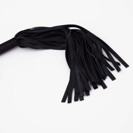 Черный кожаный флоггер - 45 см.