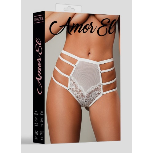 Сексуальные высокие трусики с атласным бантом сзади