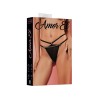 Сексуальные трусики-танга со сверкающей съёмной бретелью