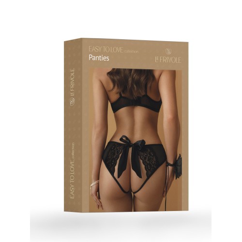 Эффектные трусики с доступом и бантом сзади