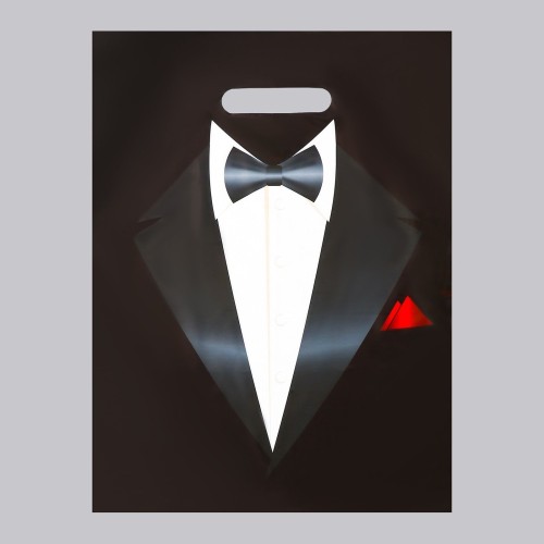 Пакет «Смокинг» полиэтиленовый с вырубной ручкой (30х40 см)