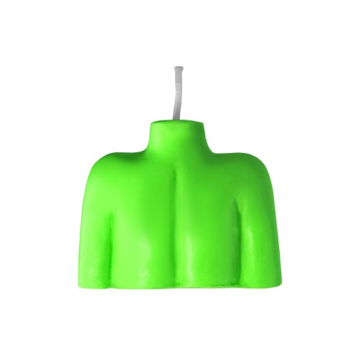 Зеленая сувенирная свеча «Женский силуэт»