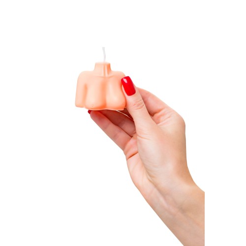 Оранжевая сувенирная свеча «Женский силуэт»