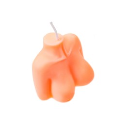 Оранжевая сувенирная свеча «Женский силуэт»