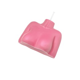 Розовая сувенирная свеча «Женский силуэт»