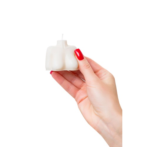 Белая сувенирная свеча «Женский силуэт»