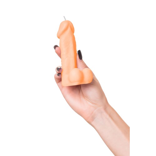 Оранжевая сувенирная свеча «Пенис»