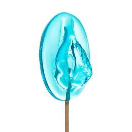 Леденец в форме вагины со вкусом блю кюрасао - 50 гр.