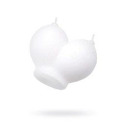 Белая сувенирная свеча «Сиськи»