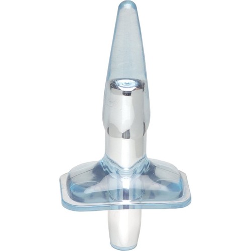 Голубая анальная пробка Purrfect Plug - 9,5 см.