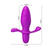 Лиловая анальная пробка с вибрацией Fitch - 13,3 см.