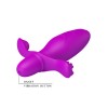 Лиловая анальная пробка с вибрацией Fitch - 13,3 см.