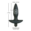 Анальная вибровтулка с 5 скоростями вибрации Vibrating Plug Small - 13 см.
