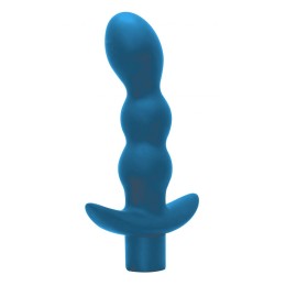 Бирюзовый анальный вибромассажёр Naughty - 14,5 см.