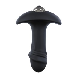 Черный анальный вибромассажер Single Speed Star Arrow Plug - 11 см.