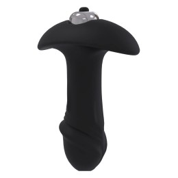 Черный анальный вибромассажер Single Speed Star Arrow Plug - 11 см.