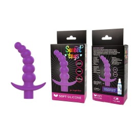 Фиолетовая вибрирующая анальная елочка Sweet Toys - 10,8 см.