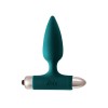 Зеленая анальная вибропробка New Edition Glory - 11 см.