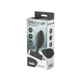 Черная анальная вибропробка New Edition Perfection - 11,1 см.