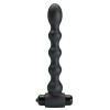 Черный анальный вибромассажер Lynn - 18,2 см.
