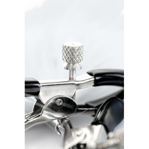 Зажимы для сосков TOYFA Theatre с белым пухом