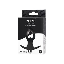 Черная анальная вибровтулка Cordis S - 10,5 см.