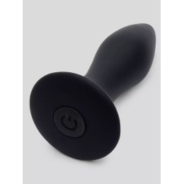 Черная анальная вибропробка Sensation Rechargeable Vibrating Butt Plug - 8,9 см.