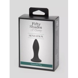 Черная анальная вибропробка Sensation Rechargeable Vibrating Butt Plug - 8,9 см.
