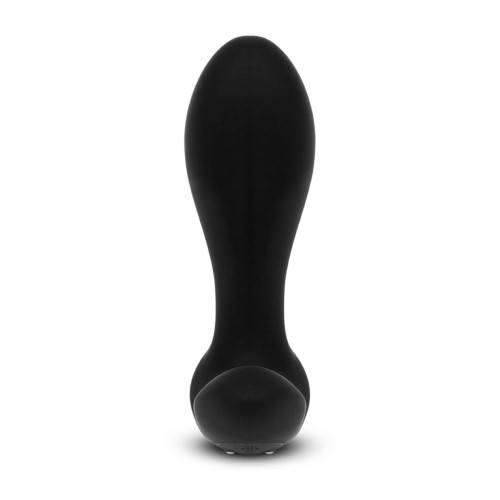 Черный анальный стимулятор с расширением и вибрацией Expand Plug - 10,5 см.