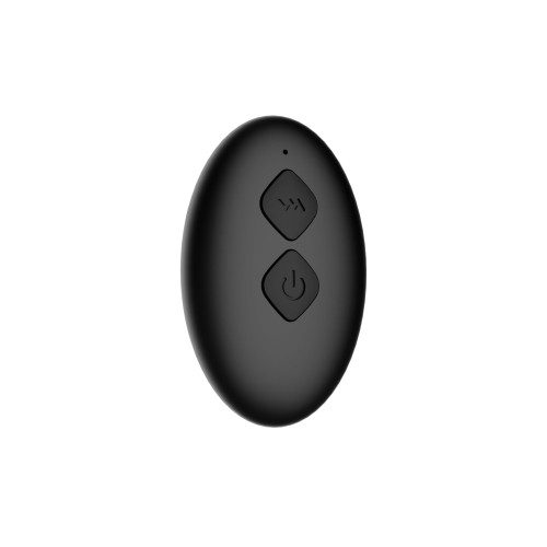 Черная анальная вибровтулка Tucana с ротацией и управлением через приложение - 12 см.