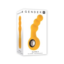 Желтая анальная вибропробка Bumble - 14,9 см.