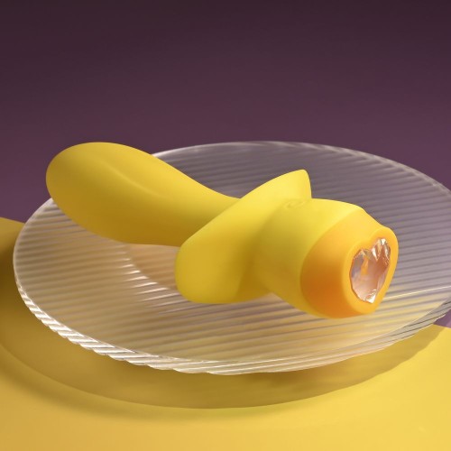 Желтая анальная вибропробка Mellow Yellow - 13,5 см.