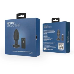 Черная анальная вибровтулка Nexus Tornado Medium с функцией вращения