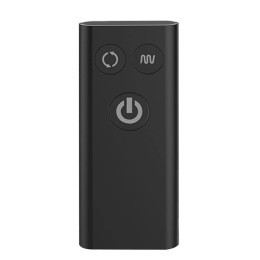 Черная анальная вибровтулка Tornado with Cock & Ball Rings с эрекционными кольцами