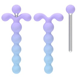 Анальная ёлочка с вибрацией Youivic - 16,4 см.