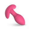 Розовая интерактивная вибропробка Axel - 10 см.