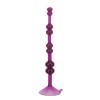 Фиолетовая анальная цепочка на присоске LOVE THROB PURPLE - 17,8 см. 