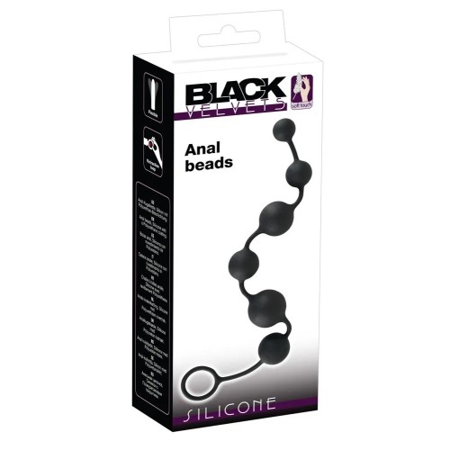 Анальная цепочка Black Velvets Anal Beads - 40 см.