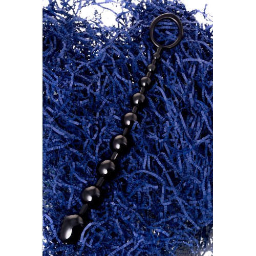 Черная анальная цепочка A-toys - 28,3 см.