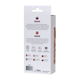 Фиолетовая силиконовая анальная цепочка Grape - 35 см.