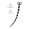 Черные анальные бусы Cephei - 33,5 см.