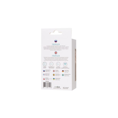 Мятные анальные шарики на сцепке Triplex - 15 см.