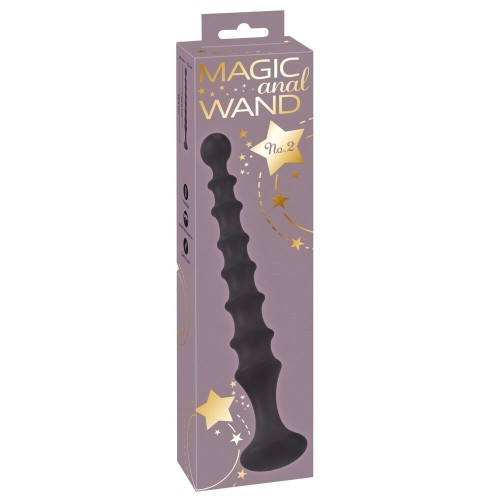 Черная анальная ёлочка Magic Anal Wand - 26,9 см.