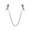 Зажимы для сосков с фиолетовой цепочкой Sweet Caress Nipple Chain