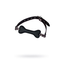 Черный кляп-трензельTOYFA Theatre в виде косточки