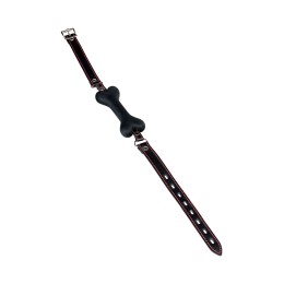 Черный кляп-трензельTOYFA Theatre в виде косточки