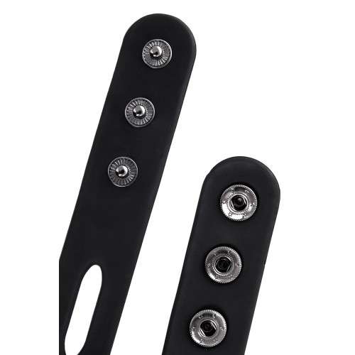 Черная плотная силиконовая маска 