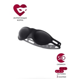 Черная плотная силиконовая маска 